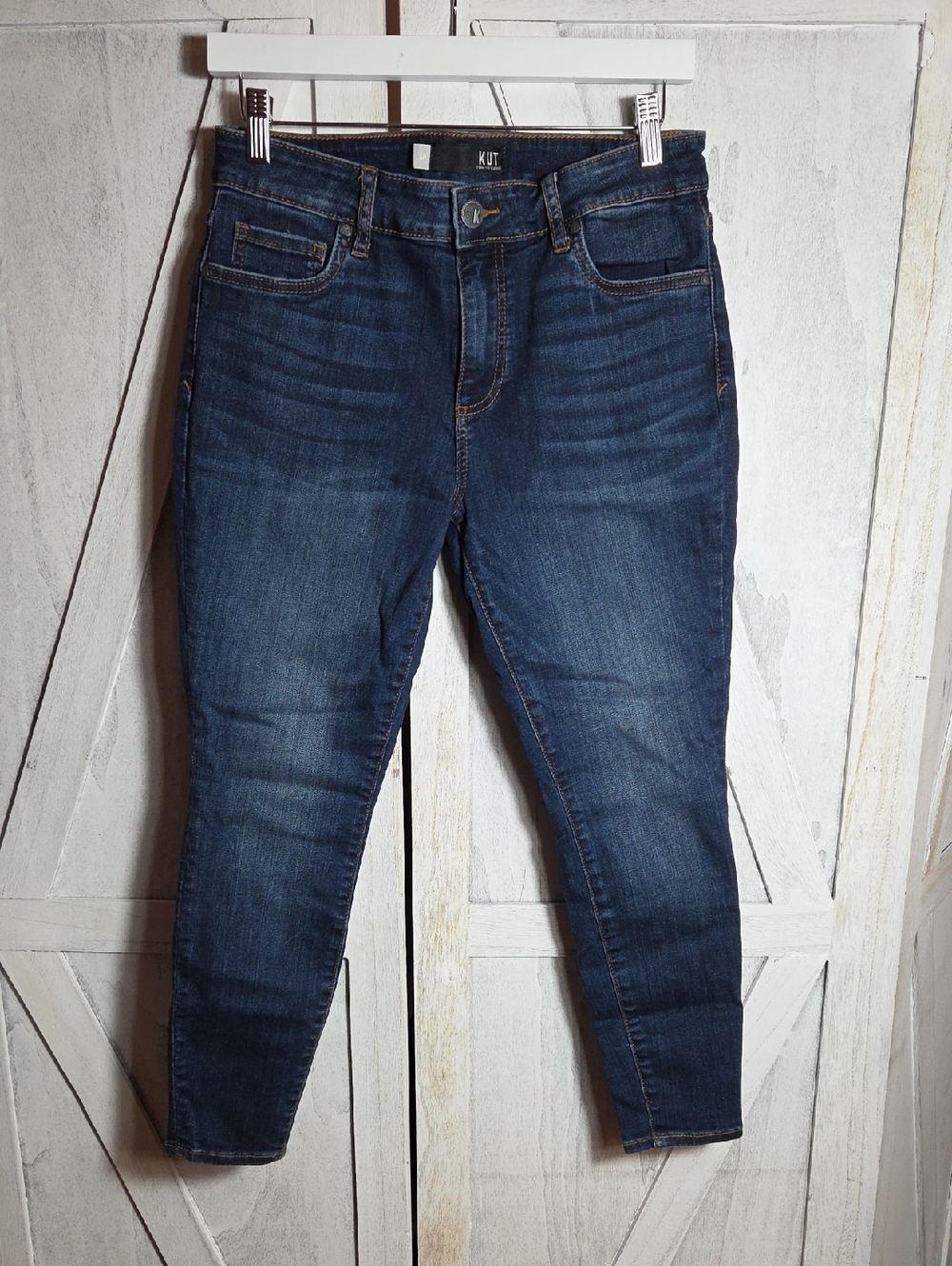 Kut From The Kloth Donna High Rise Ankle Skinny Jeans Size 6P
